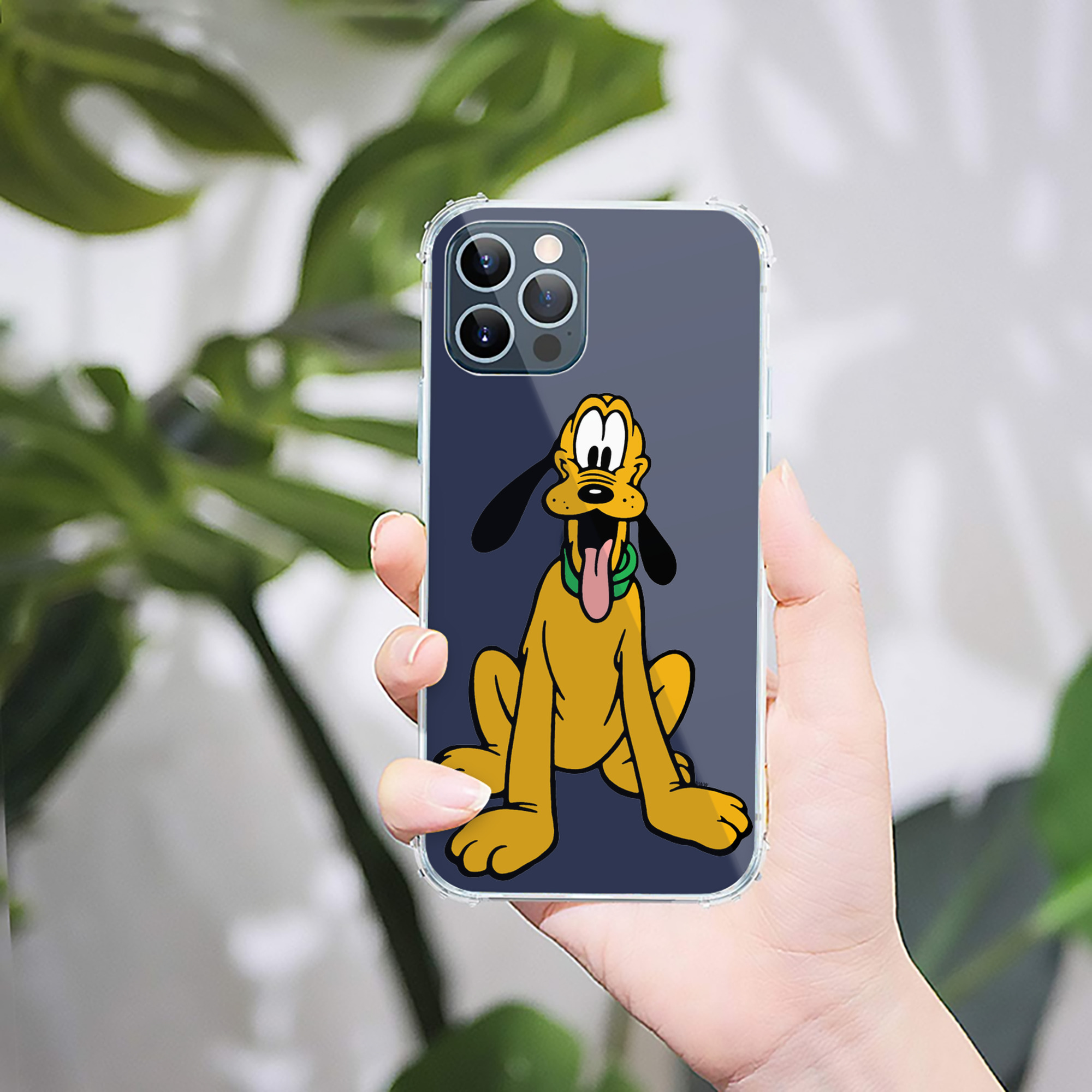 （画像用） ミッキーマウス Mickey Mouse 【iPhone 12シリーズ対応】透明スマホケース（クリアソフトケース）